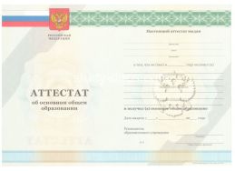 Аттестат за 9 класс 2011-2012 в Электростали